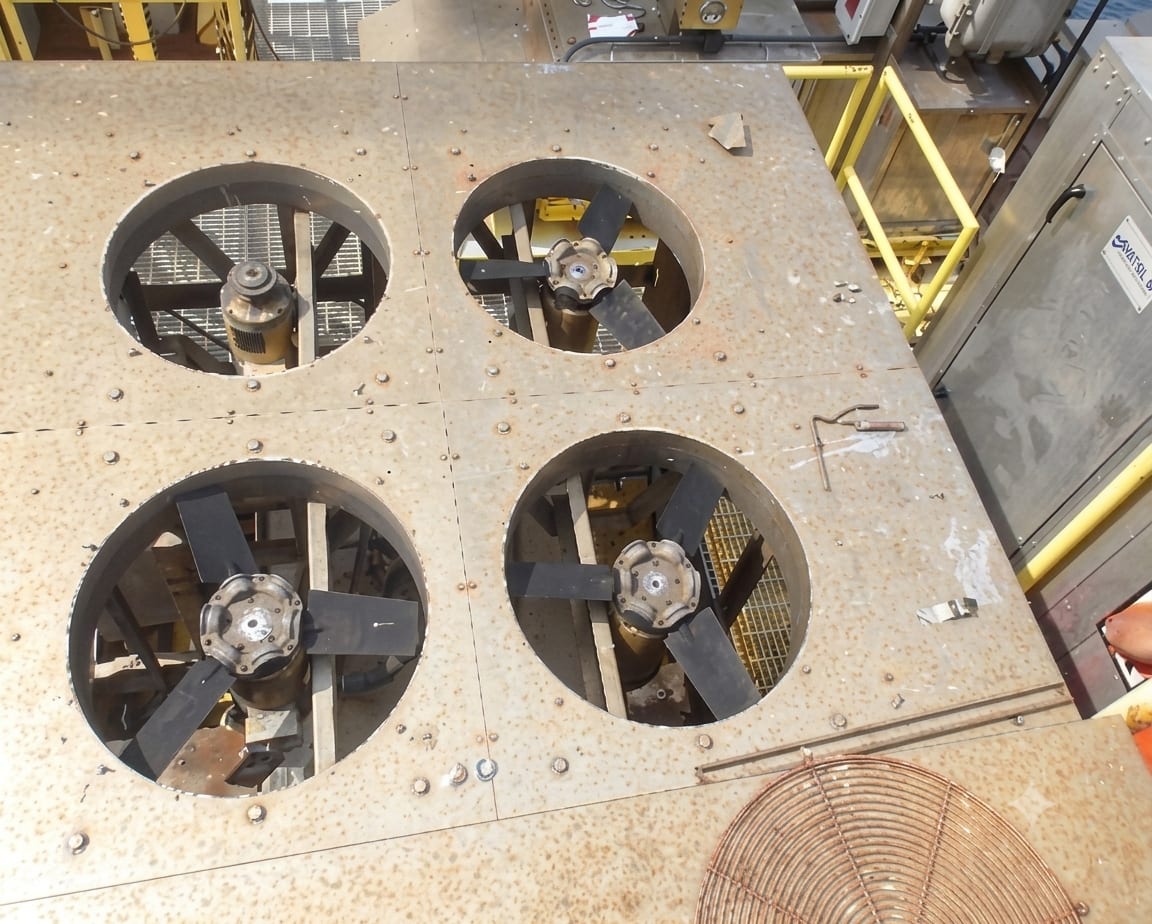 Mantenimiento HVAC NIZBA en plataforma Ayatsil-B - antes