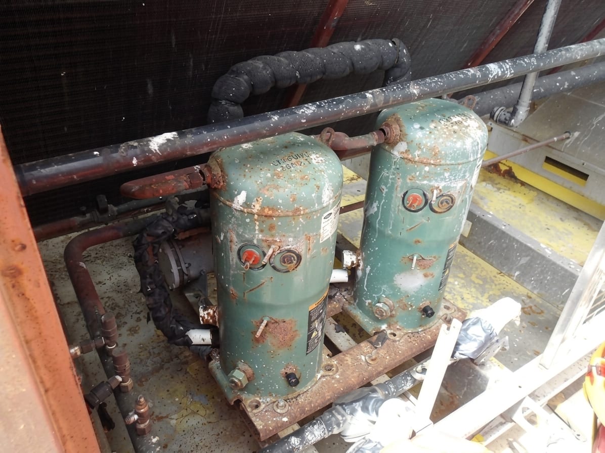 Mantenimiento HVAC NIZBA en plataforma Ayatsil-C - antes