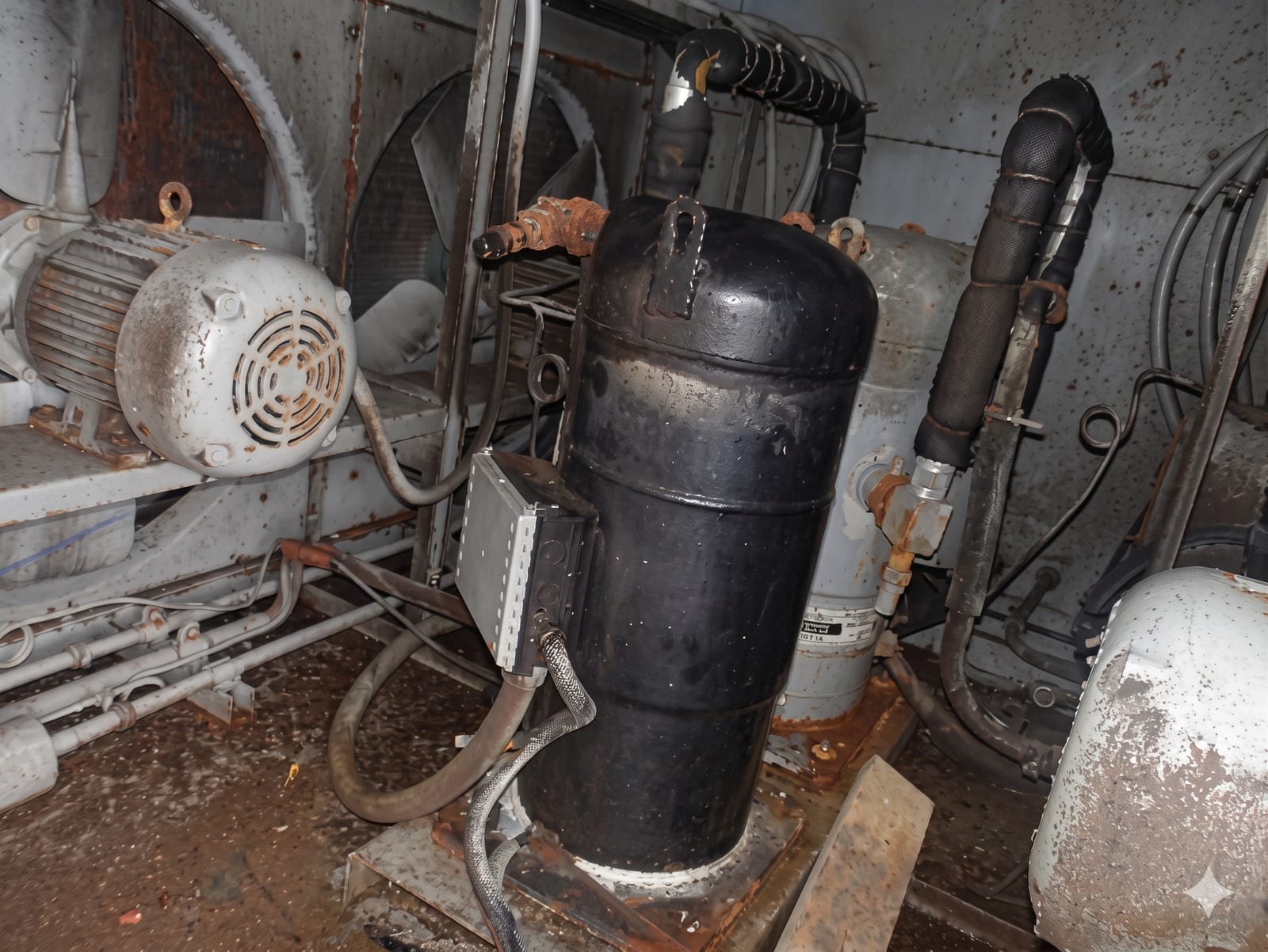 Mantenimiento HVAC NIZBA en plataforma Ku-H - antes