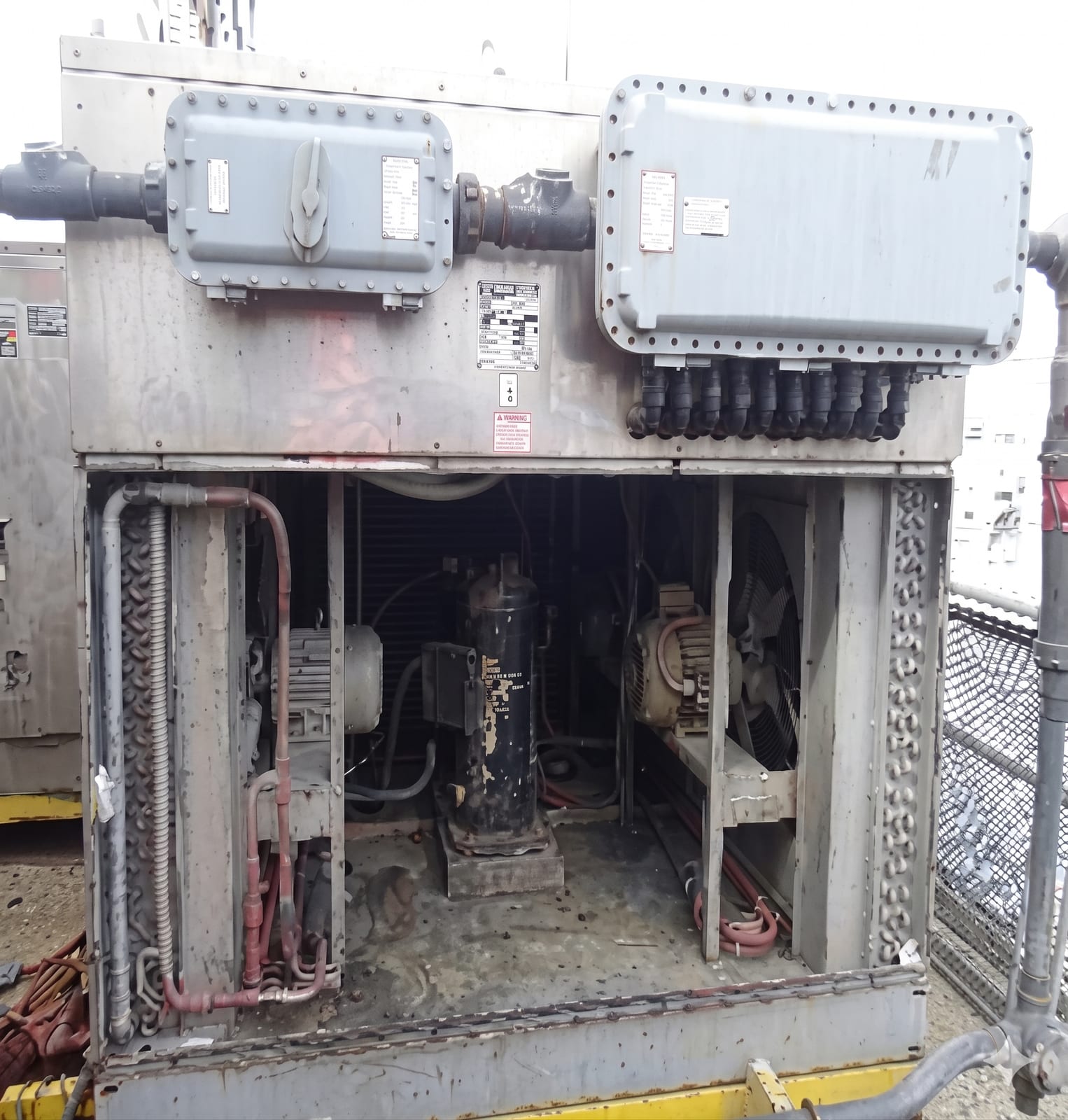 Mantenimiento HVAC NIZBA en plataforma Ku-H - antes