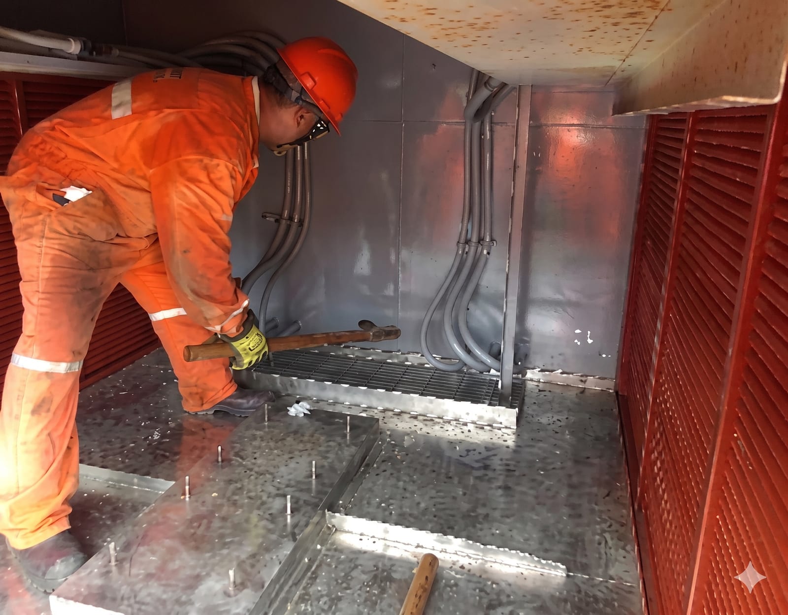 Mantenimiento HVAC NIZBA en plataforma Ku-H - durante