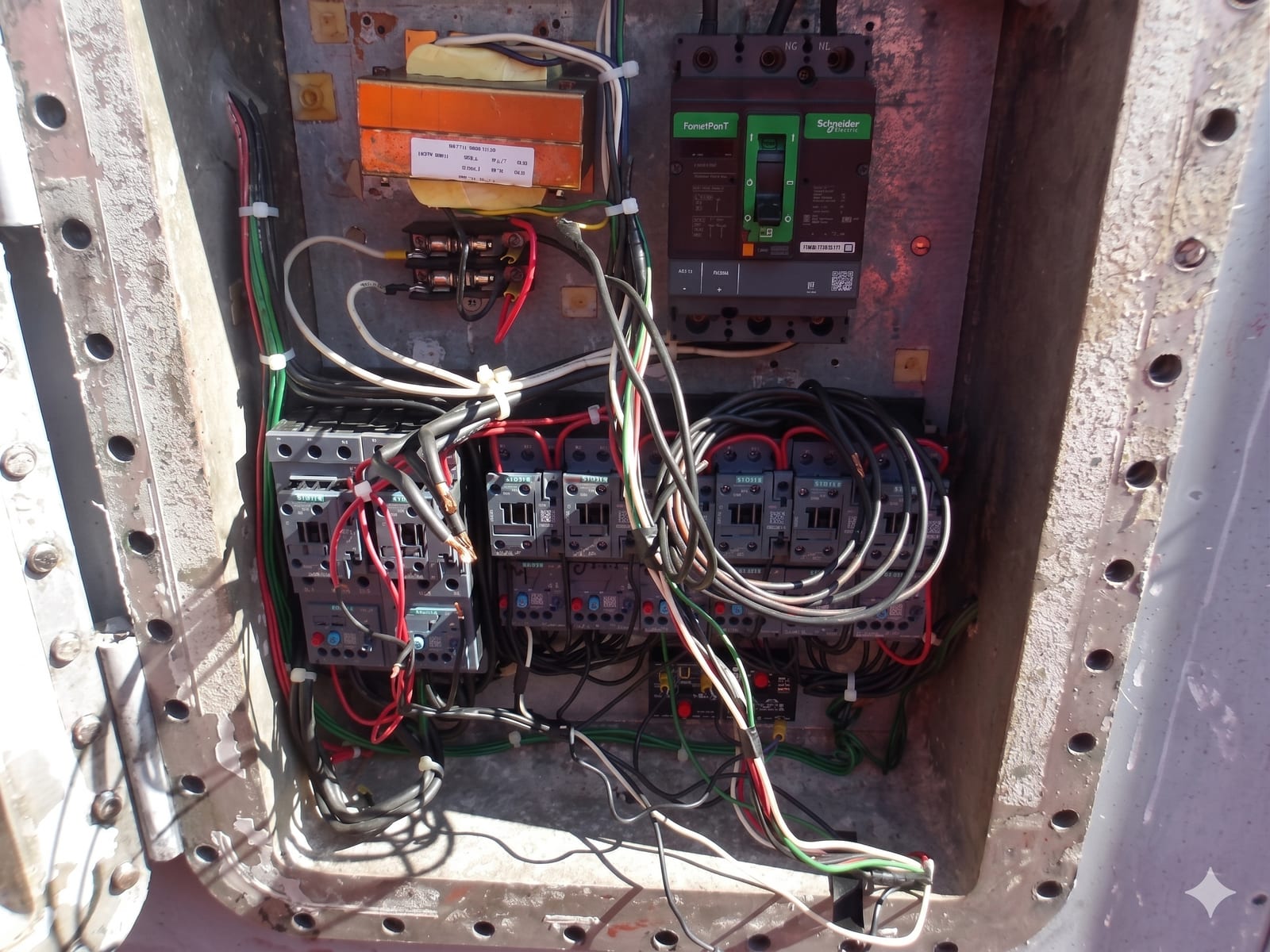 Mantenimiento HVAC NIZBA en plataforma Nohoch-A - antes