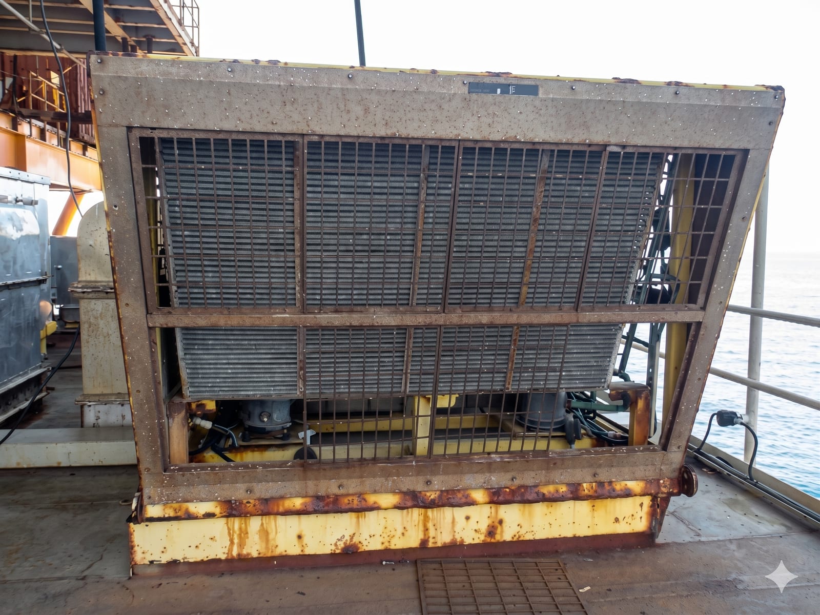 Mantenimiento HVAC NIZBA en plataforma Zaap-D - antes
